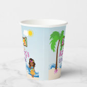 Aloha Luau Birthday Pappbecher (Rechts)