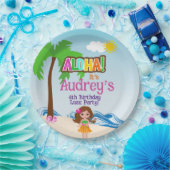 Aloha Luau Birthday Pappteller (Party)