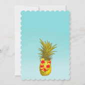 Aloha Luau Birthday Party Einladung (Rückseite)