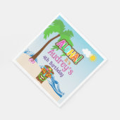 Aloha Luau Birthday Serviette (Ecke)
