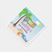 Aloha Luau Geburtstag Serviette (Ecke)
