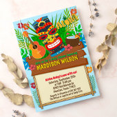 Aloha Luau Hawaiian Tropical Baby Dusche Einladung