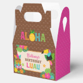 Aloha Luau Hawaiian Tropical Birthday Geschenkschachtel (Geöffnet)
