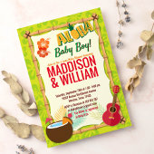 Aloha Luau Hawaiian Tropical Couples Kinderdusche Einladung