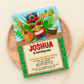 Aloha Luau Hawaiian Tropical Summer Birthday Einladung