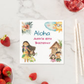 Aloha Luau Kindergeburtstag Serviette (Beispiel)