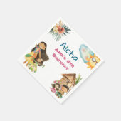 Aloha Luau Kindergeburtstag Serviette (Ecke)