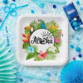 Aloha Luau  Pappteller (Party)
