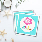Aloha Luau Party Tropischer Hibiskus Sommerpapier Serviette