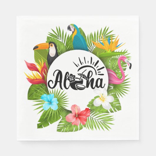 Aloha Luau Serviette (Vorderseite)
