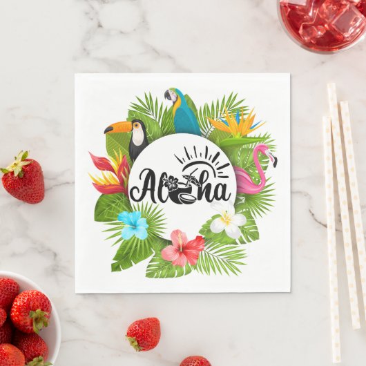 Aloha Luau Serviette (Beispiel)