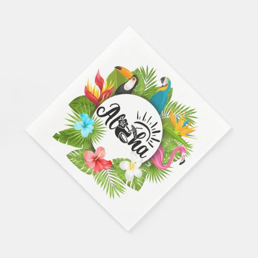 Aloha Luau Serviette (Ecke)