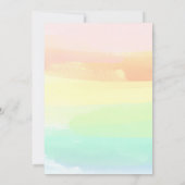 Aloha Luau Sommer 40. Geburtstag Strand Tropical Einladung (Rückseite)