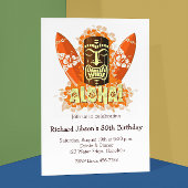 Aloha Luau Tiki Mask Beach Party Einladungen