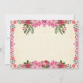 Aloha Luau Tropical Baby Shower Einladung (Rückseite)