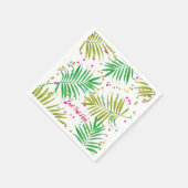 Aloha Luau Tropical Blätter Geburtstagsparty Serviette (Ecke)
