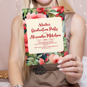 Aloha Luau Tropical Graduation Party Einladung