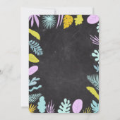 Aloha Luau Tropical Housewarming Party Einladung (Rückseite)