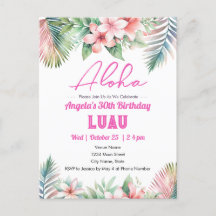 Aloha Luau Tropischer Erwachsener Geburtstag