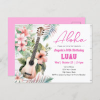 Aloha Luau ukulele Adult Birthday