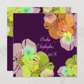 ALOHA/LUAU-WEDERINVITATIONEN/DICHTHINTERGRUND EINLADUNG (Vorne/Hinten)