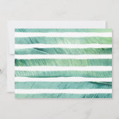 Aloha Lush Tropical Foliage Flamingos Babydusche Einladung (Rückseite)