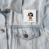 Aloha Mädchen Button (Beispiel)