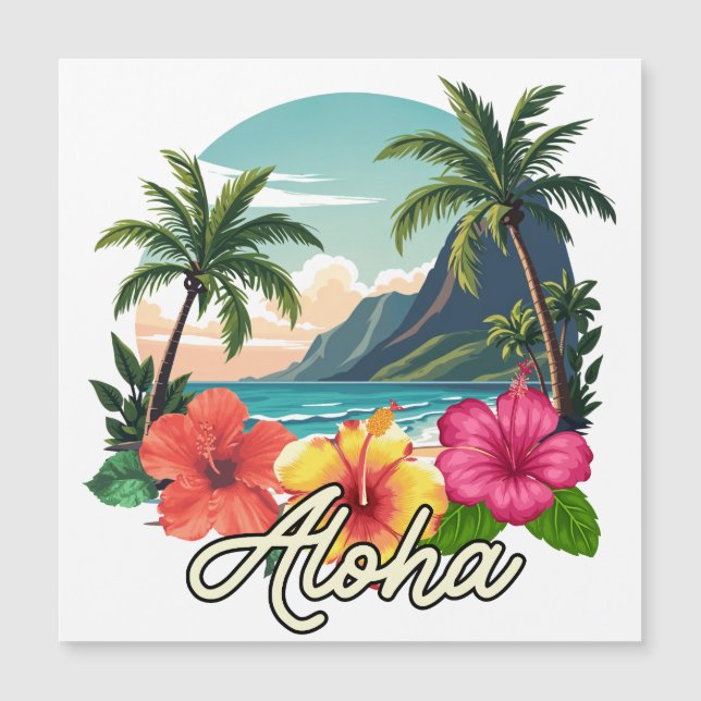 Aloha Magnetkarte (Vorderseite)