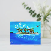 Aloha mahalo postkarte (Stehend Vorderseite)