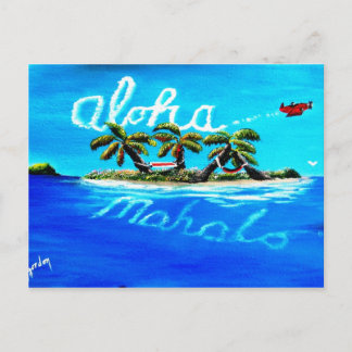 Aloha mahalo postkarte