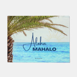 ALOHA MAHALO - TROPISCHE HAWAII - TÜR MAT FUßMATTE