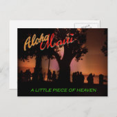 Aloha Maui Postkarte (Vorne/Hinten)