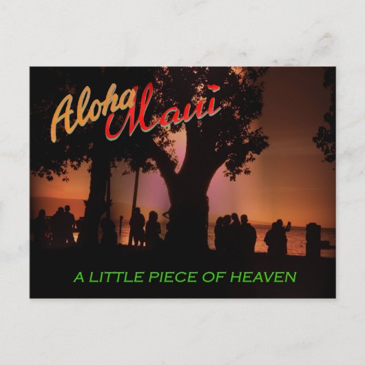Aloha Maui Postkarte (Vorderseite)
