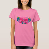 Aloha Means Hello Hawaiian Krawatte-Dye T-Shirt (Vorderseite)