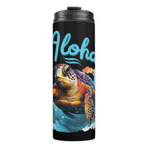 Aloha Meeresschildkröte Hawaii Unterwasserwelt Som Thermosbecher