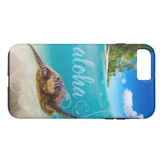 Aloha Meeresschildkröte iPhone 7 Plusfall Case-Mate iPhone Hülle (Rückseite (Horizontal))