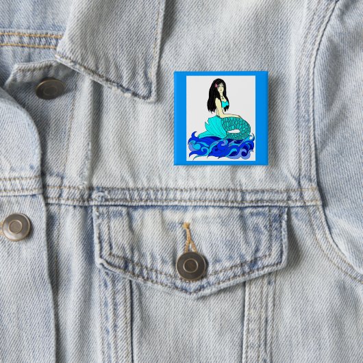 Aloha Meerjungfrauknopf Button (Beispiel)