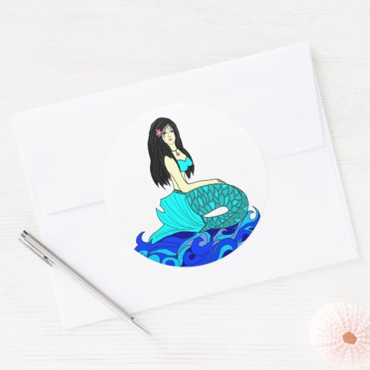 Aloha Mermaid Aufkleber (Umschlag)