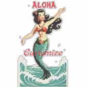 Aloha Mermaid Thunder_Thunder_Cove Aufkleber (Vorderseite)