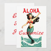 Aloha Mermaid Thunder_Thunder_Cove Einladung (Vorne/Hinten)