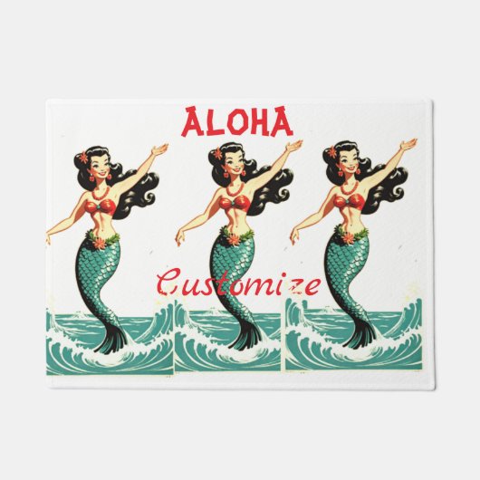 Aloha Mermaid Thunder_Thunder_Cove Fußmatte (Vorderseite)