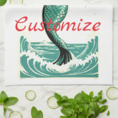 Aloha Mermaid Thunder_Thunder_Cove Geschirrtuch (Gefaltet)