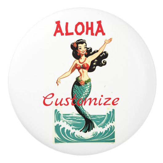Aloha Mermaid Thunder_Thunder_Cove Keramikknauf (Vorderseite)