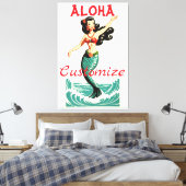 Aloha Mermaid Thunder_Thunder_Cove Leinwanddruck (Insitu (Schlafzimmer))
