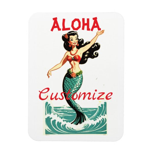Aloha Mermaid Thunder_Thunder_Cove Magnet (Vertikal)