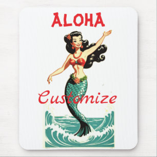 Aloha Mermaid Thunder_Thunder_Cove Mousepad