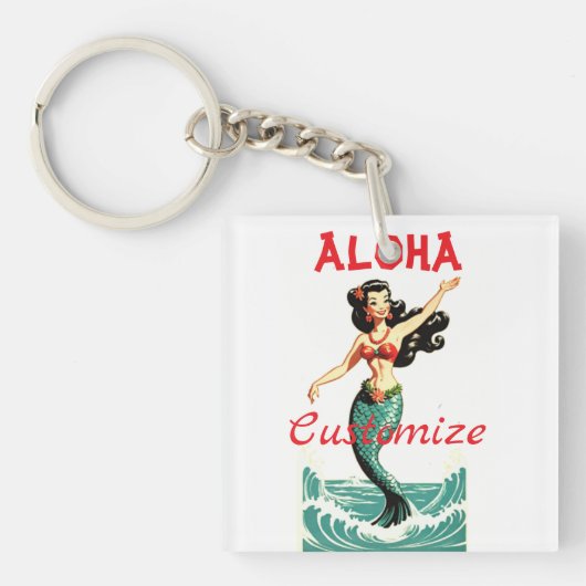 Aloha Mermaid Thunder_Thunder_Cove Schlüsselanhänger (Vorderseite)