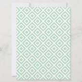 Aloha Mint/Peony Hawaiian Luau Einladung (Rückseite)