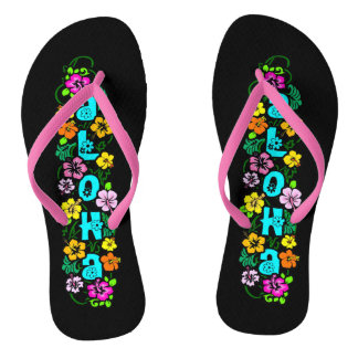 Aloha mit Blume Badesandalen