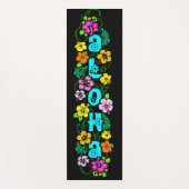 Aloha mit Blume Yogamatte (Vorderseite)